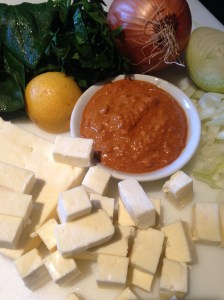 smitsfoodblog - spinach and paneer preparation