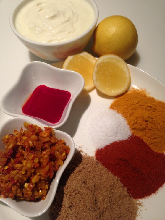 smitsfoodblog - tandoori paste ingredients