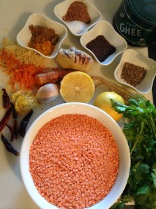 smitsfoodblog - dhal ingredients