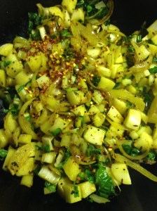 smitsfoodblog - potaoes and silverbeet curry