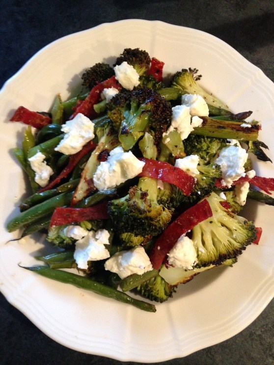 smitsfoodblog - green salad-roasted 2