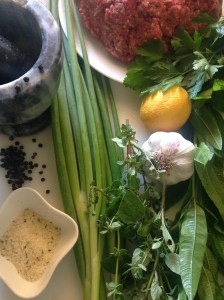 smitsfoodblog- BBQ Greek Lamb Mince Kebabs Ingredients