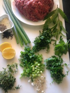 smitsfoodblog- BBQ Greek Lamb Mince Kebabs Prepeation