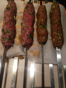 smitsfoodblog- BBQ Greek Lamb Mince Kebabs Skewered