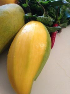smitsfoodblog - mango salad prep 1