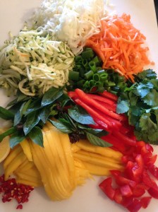smitsfoodblog - mango salad prep 4