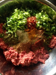 smitsfoodblog- spicy BBQ lamb mince mix